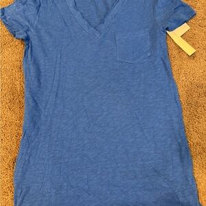 Caslon Blue Knit Top NWT
